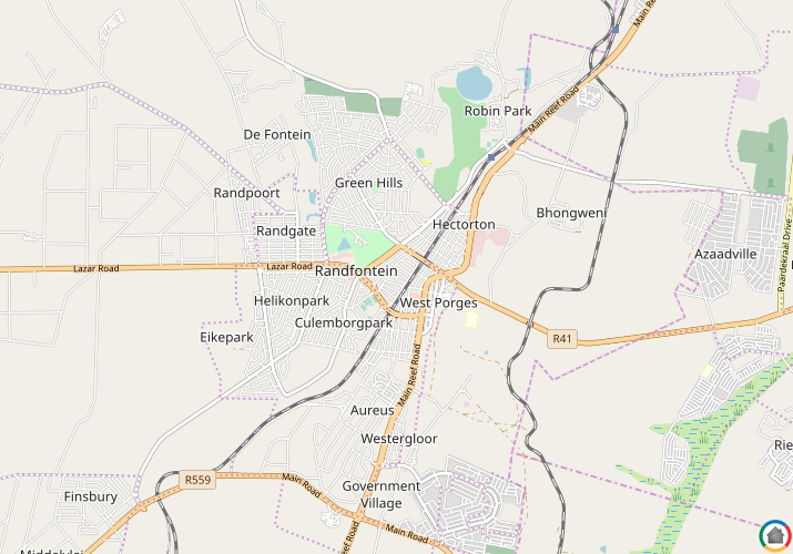 Map location of Homelake